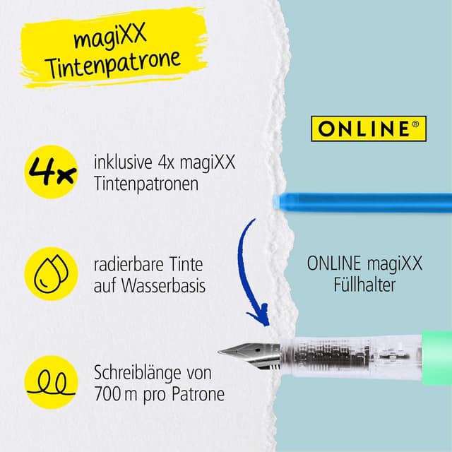 Thumbnail 6 de ONLINE magiXX Turquoise Dream Füllhalter