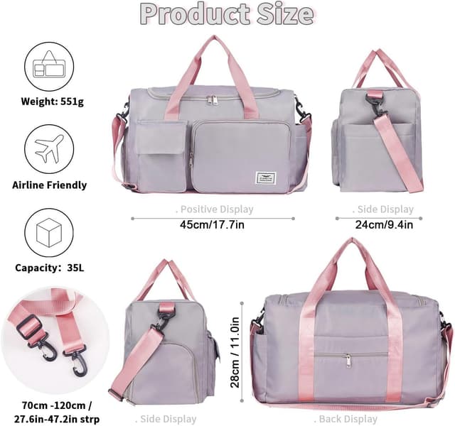 Thumbnail 1 de FIORETTO 35L Damen Sporttasche Weekender