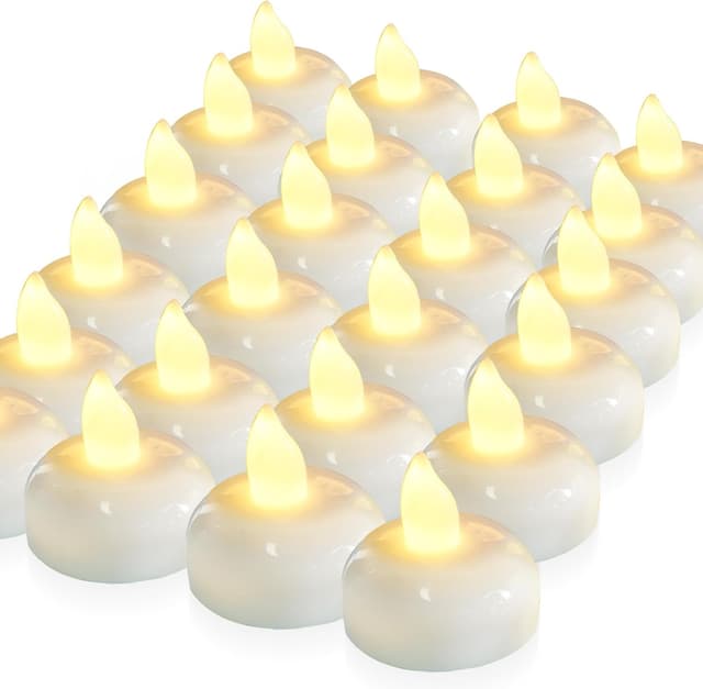 Imagen de Homemory 24 Pack Floating Flameless Tealights en OfertitasTOP