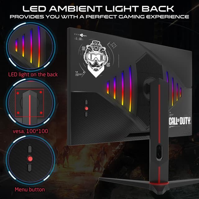 Detalle 2 de Twisted Minds Call of Duty — Écran 27" FHD 180 Hz noir