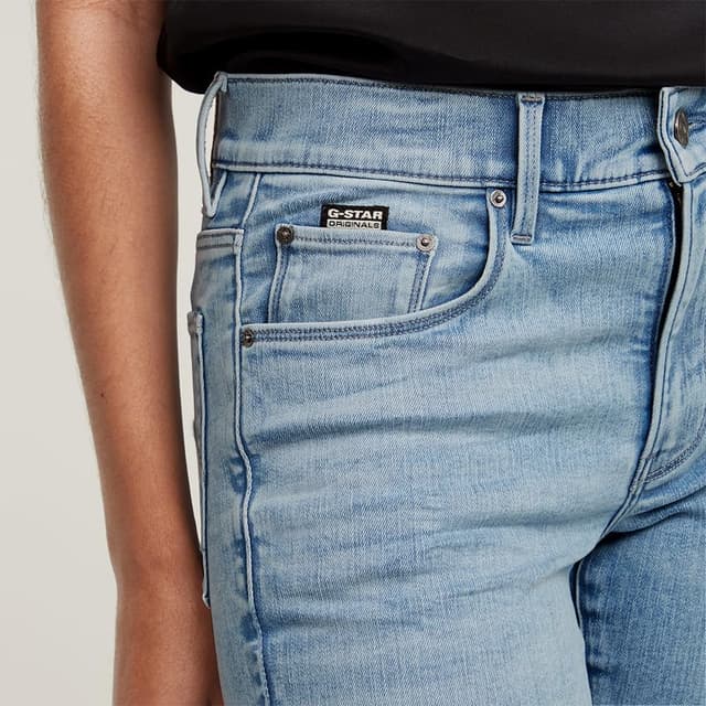 Detalle de G-STAR 3301 Skinny Jeans for women with high waist, 5-pocket classic fit