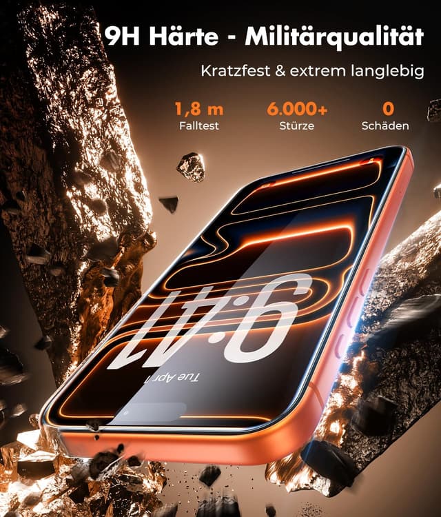 Detalle de UNBREAKcable iPhone 17 Pro Schutzfolie 0,33 mm