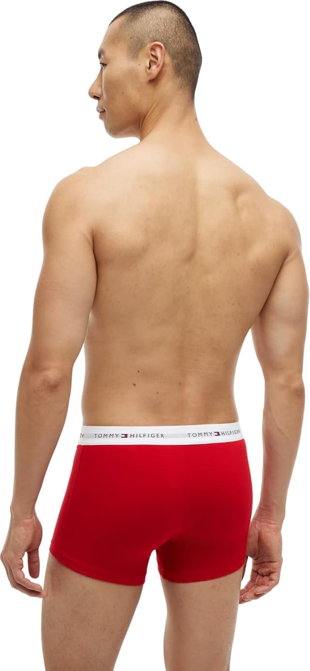 Detalle 2 de Tommy Hilfiger Herren 3er Pack Boxershorts Trunks Unterwäsche (klassisches Tragegefühl im Set)