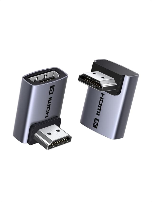 Detalle de UGREEN 8K HDMI Adapter (Winkelstecker 90°/270°, HDMI 2.1) für 8K@60Hz & 4K Gaming