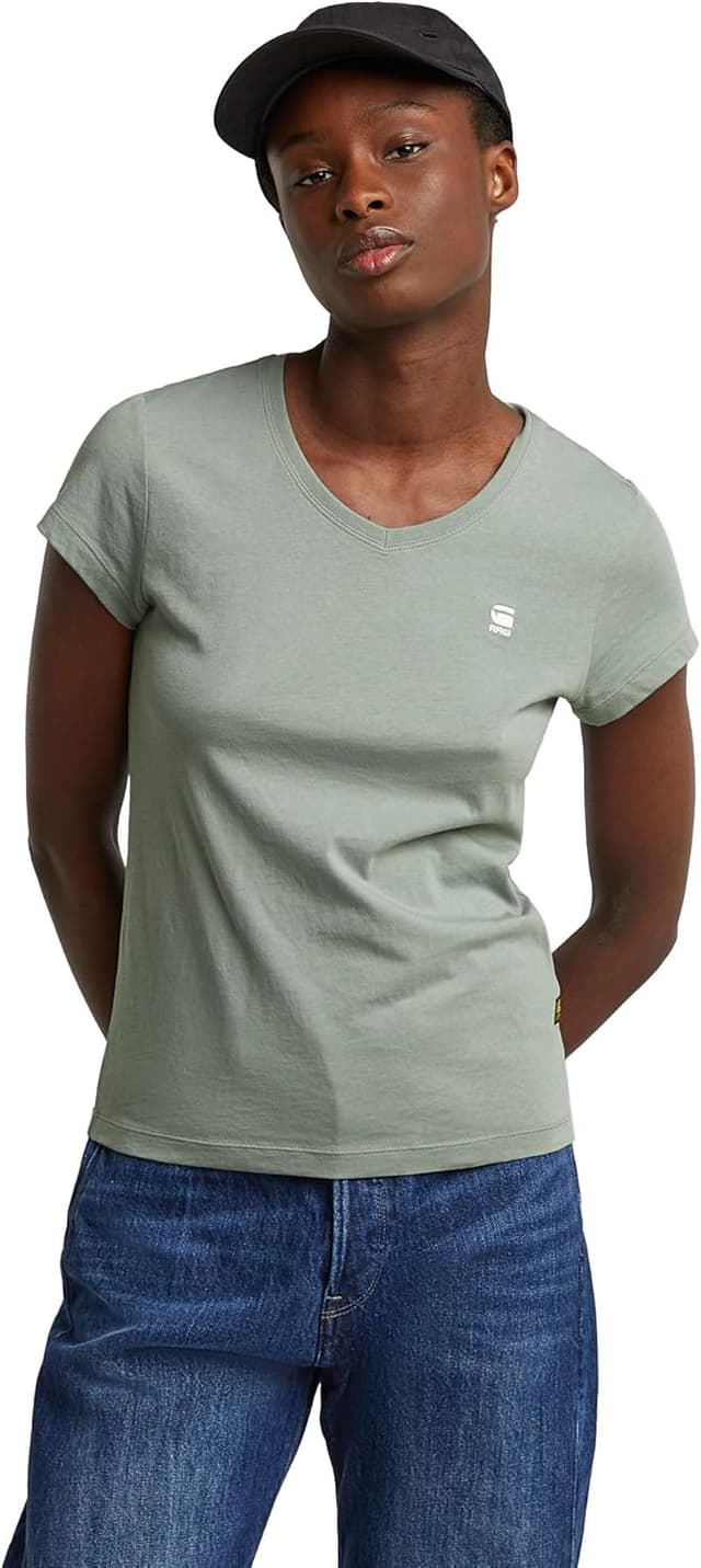 Detalle de G-STAR Women’s Moto Slim U-Neck Top