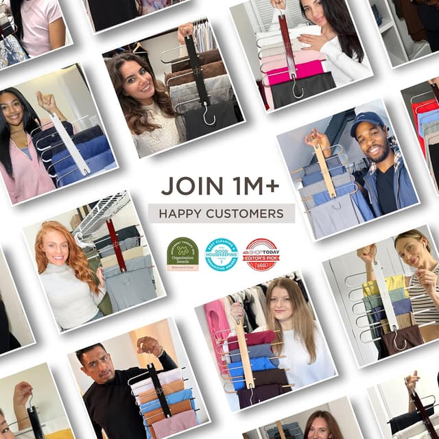 Thumbnail 5 de MORALVE 2‑pack beechwood trouser hangers