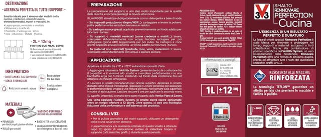 Thumbnail 1 de V33 Smalto Rinnovare Cucina 0,75 L grigio