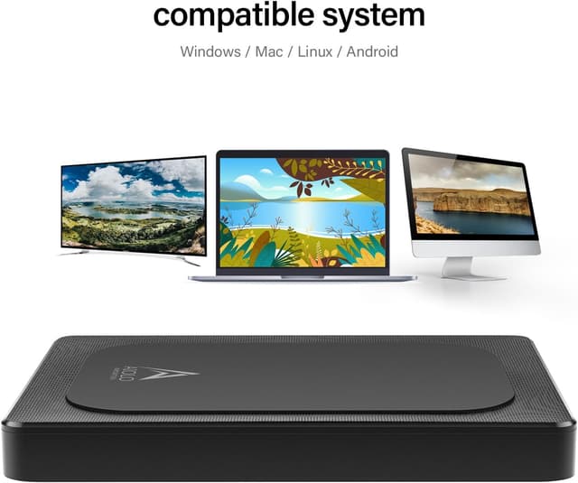 Detalle de Aiolo Innovation 500GB Ultra Slim Portable External Hard Drive (USB 3.0)