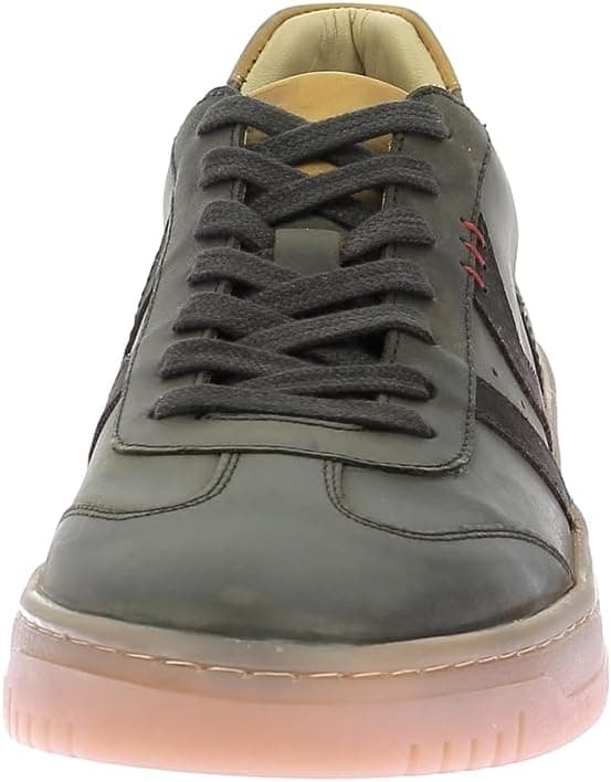 Detalle de Kickers Bamba Basket pour homme : baskets cuir à lacets, confort textile