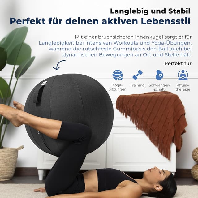 Thumbnail 3 de Backerz Sitzball Büro Ergonomisch 75 cm