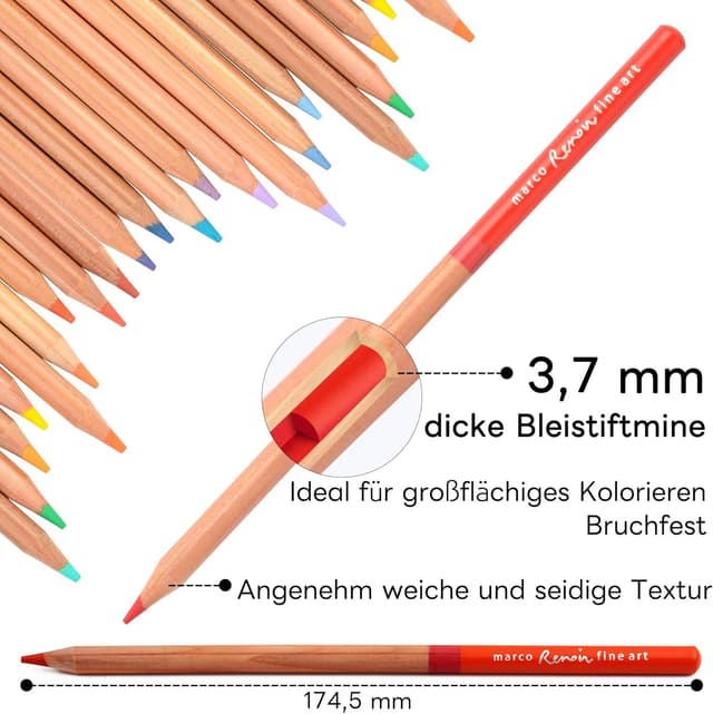 Thumbnail 1 de Matite colorate ad acqua MARCO 174,5 mm