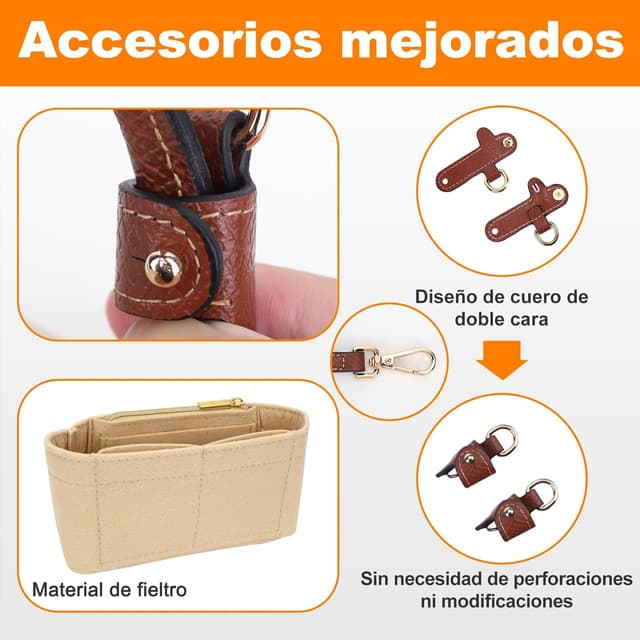 Thumbnail 5 de GADITIEK Correa y Organizador para Longchamp 16,5 cm