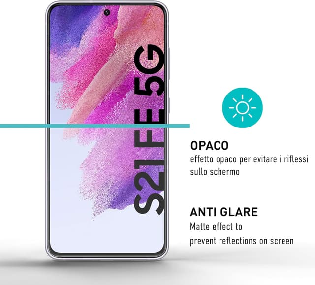 Detalle de smartect TPU Pellicola Protettiva opaca per Samsung Galaxy S21 FE (2 pezzi, antiriflesso e anti-impronte)