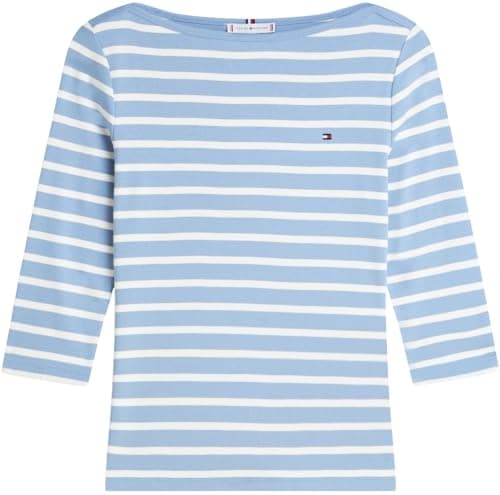 Thumbnail 4 de Tommy Hilfiger Slim Cody Boat-Nk camiseta L azul para mujer