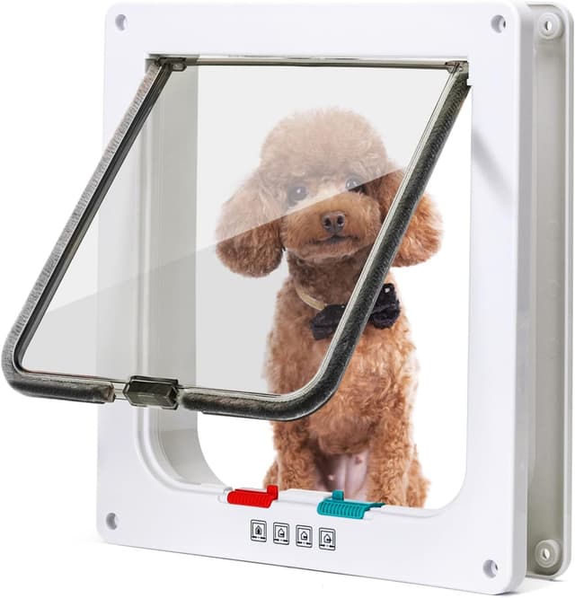 Detalle de Chatière Nobleza à verrouillage 4 voies avec fermeture magnétique (blanc, XL)