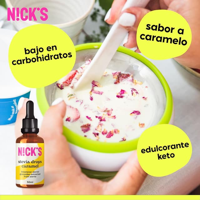 Thumbnail 2 de N!CK'S Stevia Líquida Caramelo 50 ml