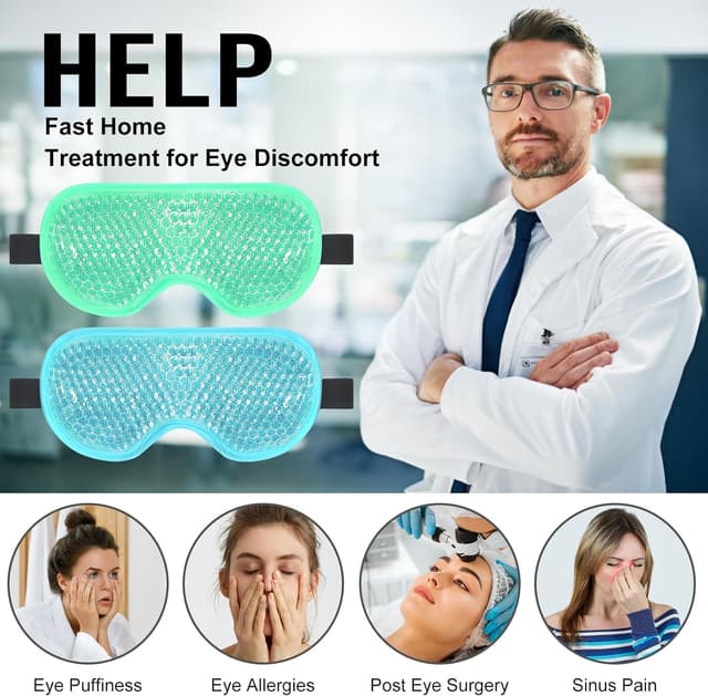 Detalle 2 de BeeVines Eis-Augenmaske 2er-Pack 😴