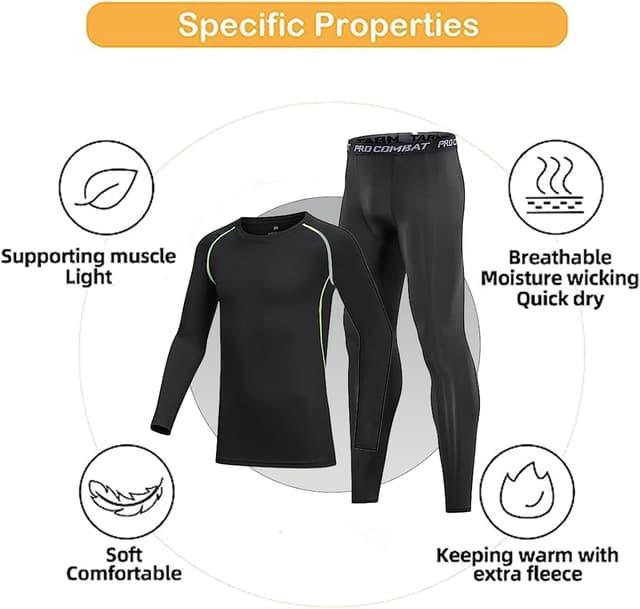 Detalle 2 de Kids thermal base layer set for 4-way stretch