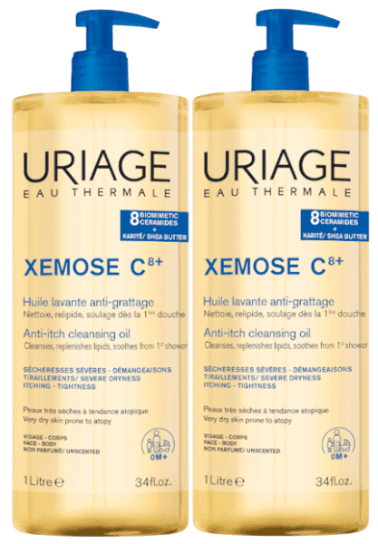 Detalle de Uriage Xemose C8+ Aceite limpiador anti-picor 2 L