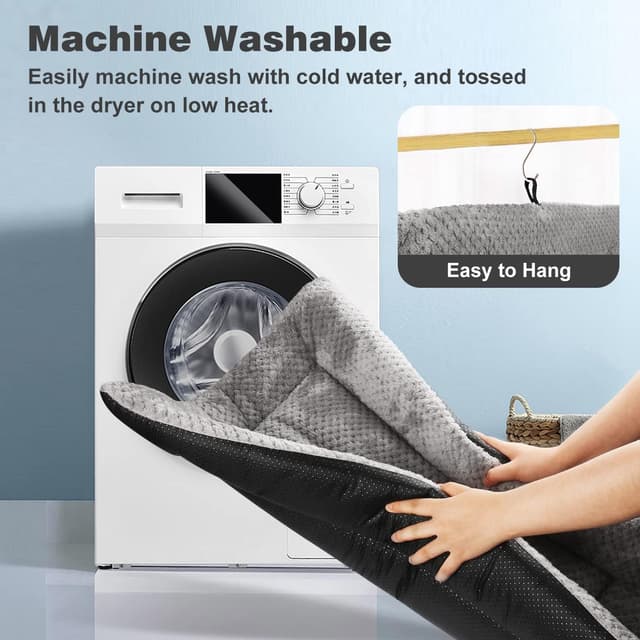 Detalle 2 de ASIJIA Dog Bed Mat 90 x 58 cm – washable pet bed