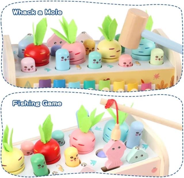 Thumbnail 3 de Montessori Holzspielzeug 9‑in‑1 Motorikwürfel für 1 Jahr 🎲