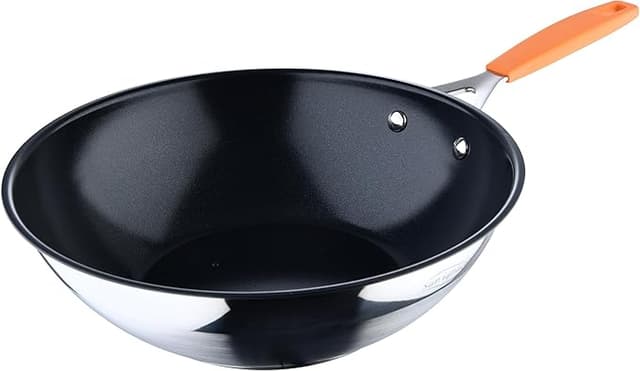 Detalle de San Ignacio Compact Wok 28cm 🍳 Aluminio Forjado Ind ucción