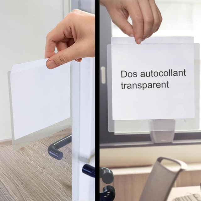Detalle 2 de Pochette transparent DIN A6 autocollante