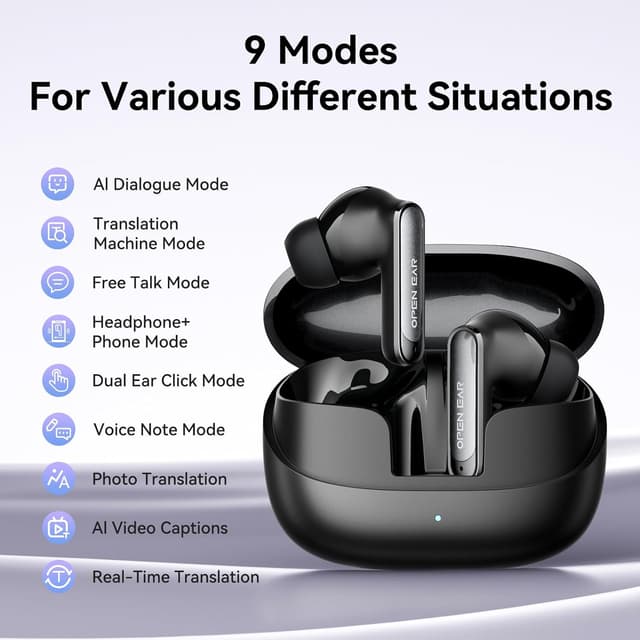 Detalle de BEARTAIN MS106 AI translation earbuds