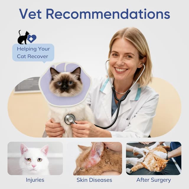 Thumbnail 6 de Supet Soft Cat Cone Collar adjustable recovery collar 🐱