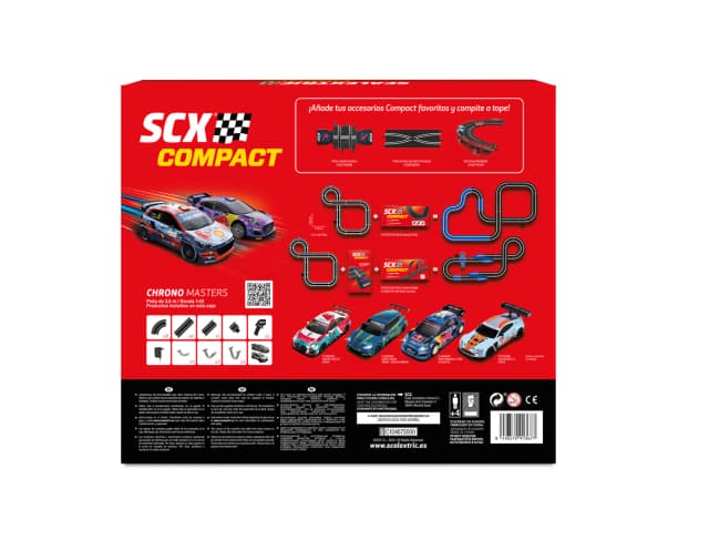 Detalle 2 de Scalextric Circuito Compact Chrono Masters 3,66 m