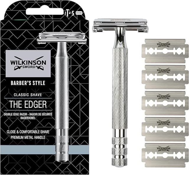 Imagen de Wilkinson Sword Classic Premium - Maquina de Afeitar Vintage ⚪ en OfertitasTOP