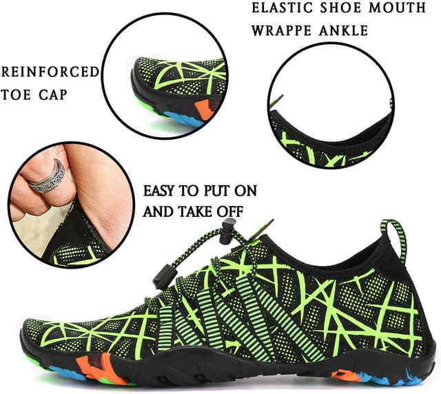 Detalle de SAGUARO Chaussures aquatiques homme/femme à séchage rapide (EU GR.35-48)