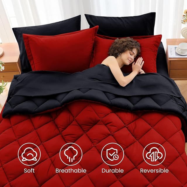 Thumbnail 5 de MUXHOMO 7-Piece King Comforter Set