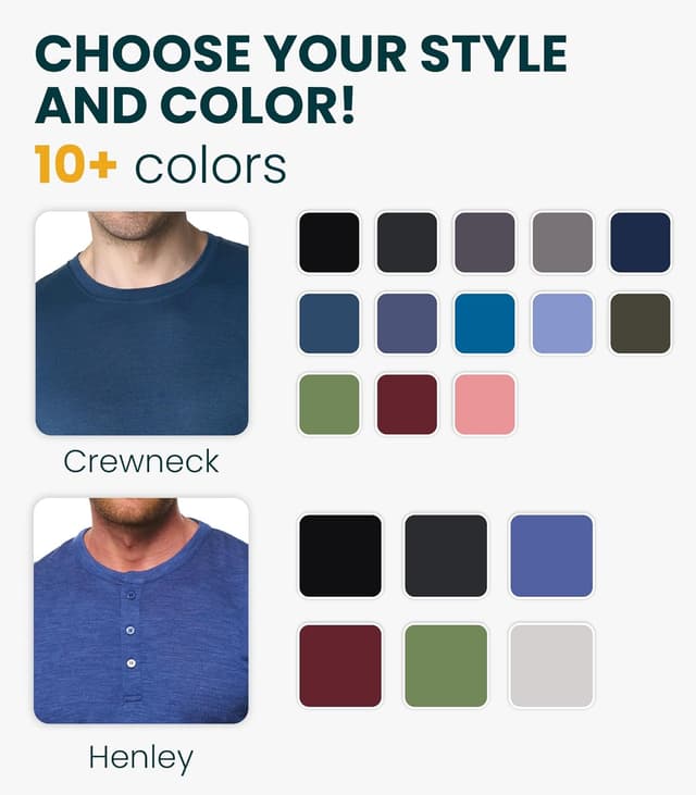 Detalle 2 de Merino.tech 100% Merino Wool Base Layer Long Sleeve Shirt for Men