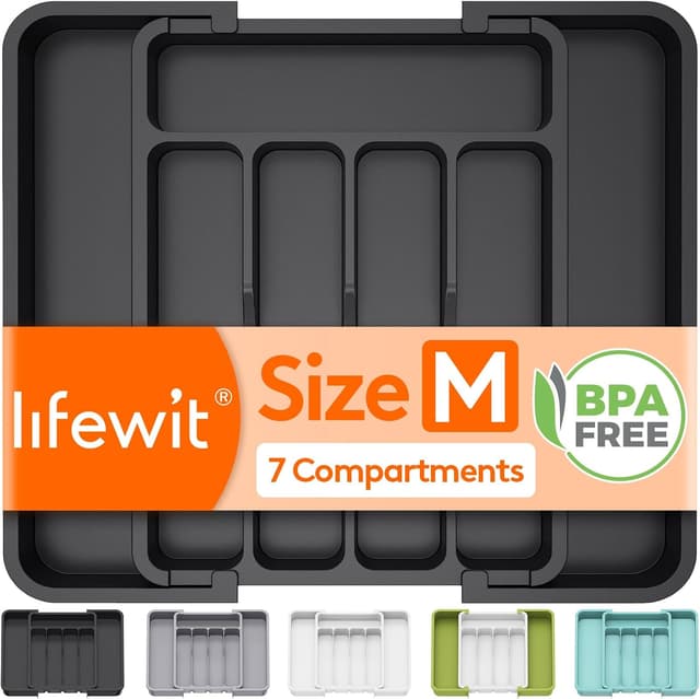 Imagen de Lifewit Silverware Drawer Organizer expandable tray 🍽 en OfertitasTOP