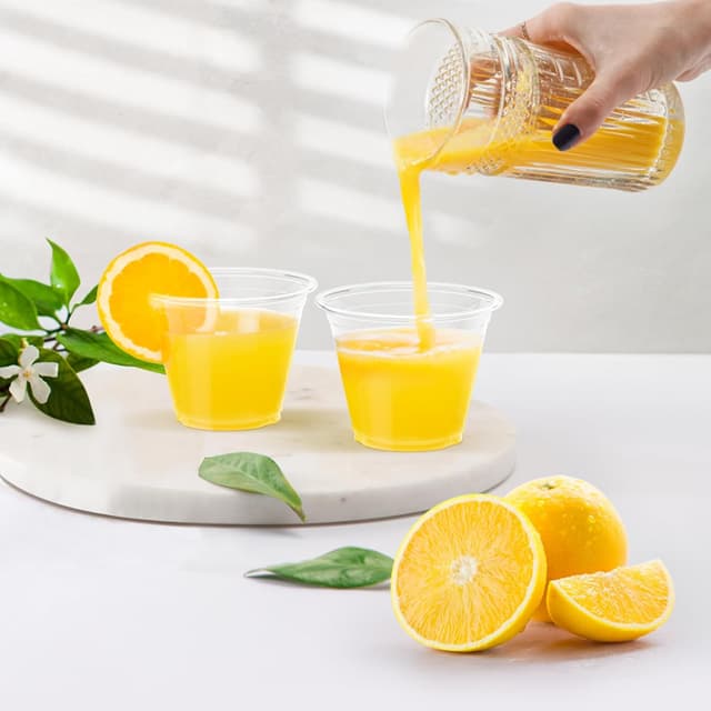 Detalle 2 de Dealusy 100 Pack 9 oz clear plastic cups