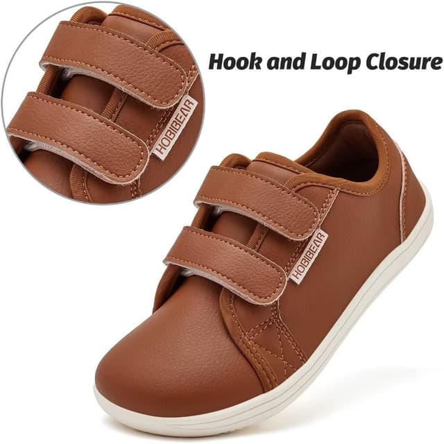 Detalle de HOBIBEAR Kids Wide Barefoot Shoes for Boys & Girls – Minimalist School, Trail & Walking Trainers