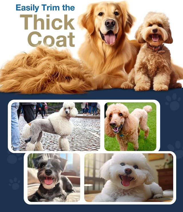 Thumbnail 6 de Oneisall Dog Clippers for Thick Coats, Low Noise Rechargeable Cordless