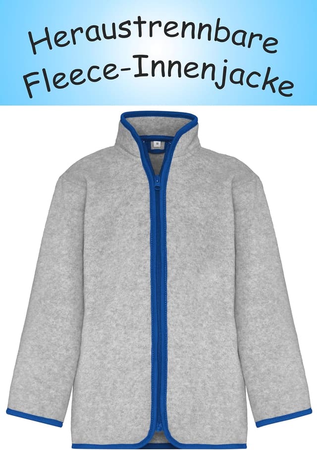 Detalle 2 de Playshoes Unisex Kinder Regenanzug gefüttert Regen-Set im 2er Pack – wind- und wasserdichtes 3‑in‑1 System