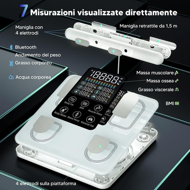Detalle de Arboleaf Bilancia Intelligente 180 kg