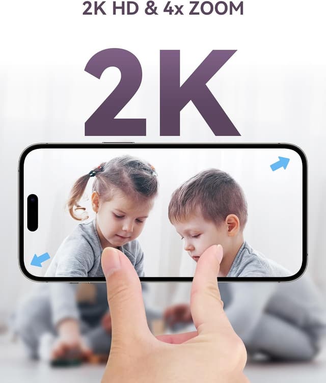 Thumbnail 5 de Comfyer 4-Split Screen Smart Video Baby Monitor 5"