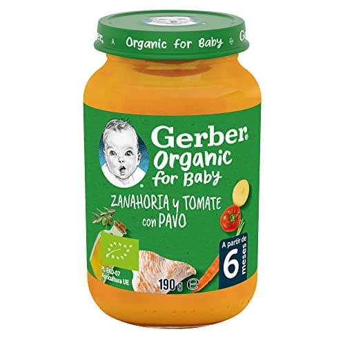Thumbnail 1 de GERBER Organic Zanahoria Tomate Pavo - Comida para Bebés 🥕