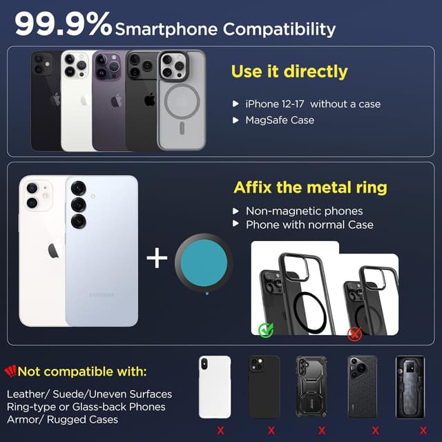 Thumbnail 5 de MSXTTLY Vacuum Magnetic Phone Holder for Car