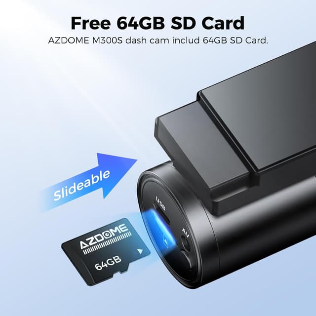 Detalle 2 de AZDOME 4K Dash Cam Front and Rear 64GB