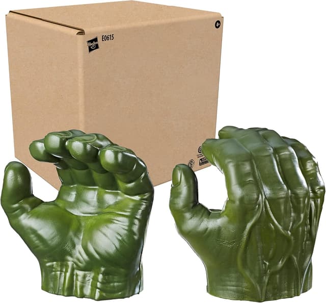 Detalle de Poings Gamma de Hulk Marvel Avengers (2 gants) pour enfants dès 4 ans