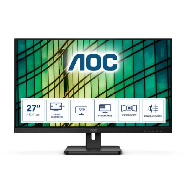 Detalle de AOC 27E2QAE monitor IPS 27 pulgadas