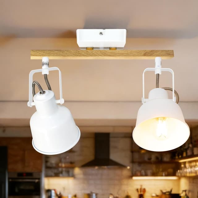 Detalle de Aulaiyi Deckenstrahler E14 2-flammig