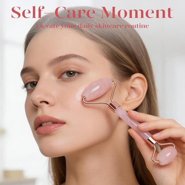 Thumbnail 5 de BAIMEI Gua Sha Rosenquarz Set 1 Stück 🪷