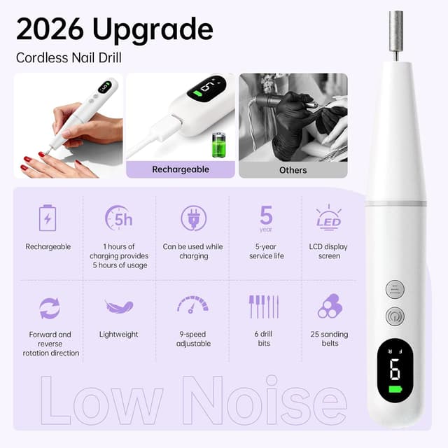 Thumbnail 3 de Electric Nail Drill Kit