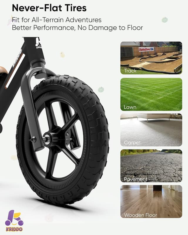 Thumbnail 5 de KRIDDO Toddler Balance Bike 12" for Ages 2-5